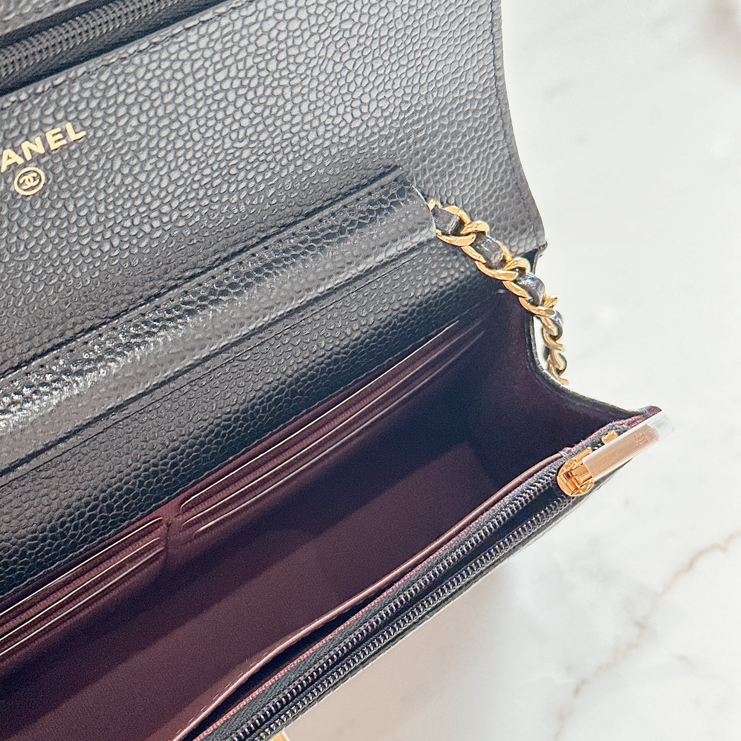 Chanel Classic CC Turnlock WOC Black in GHW