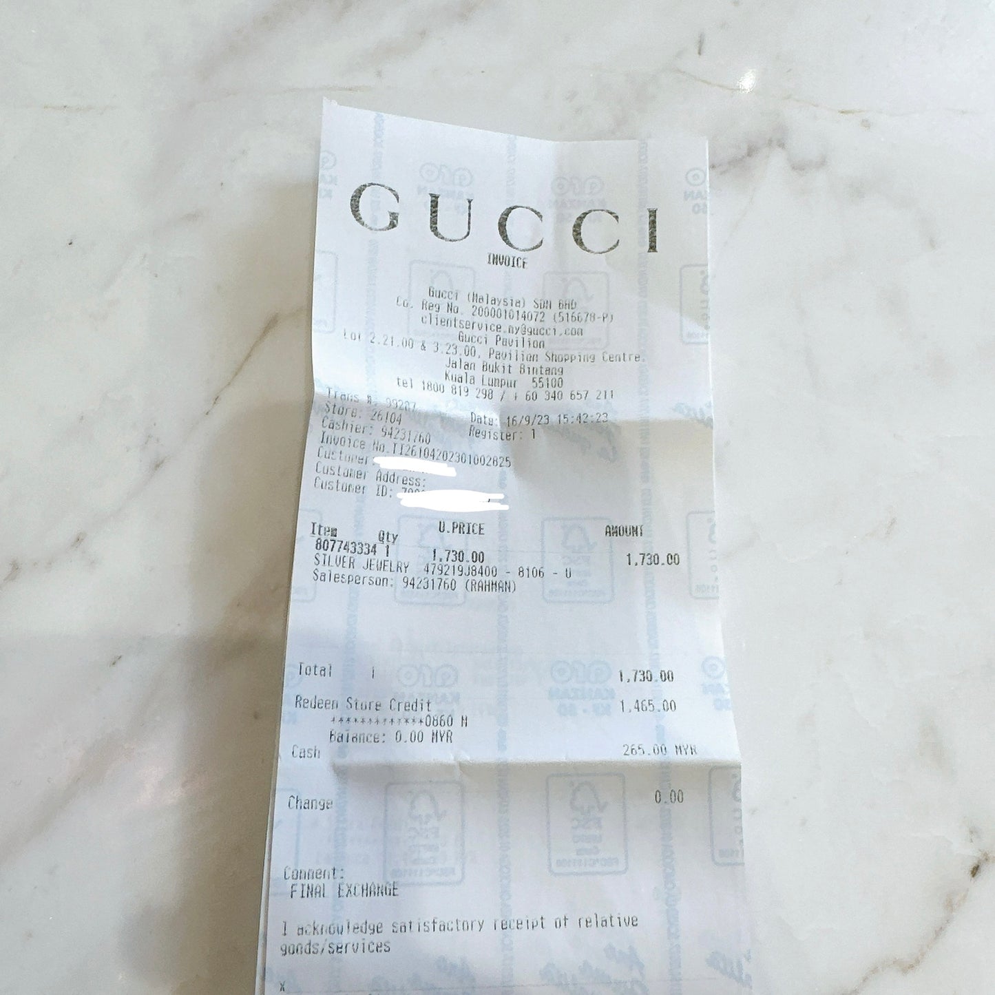 Gucci Interlocking Necklace