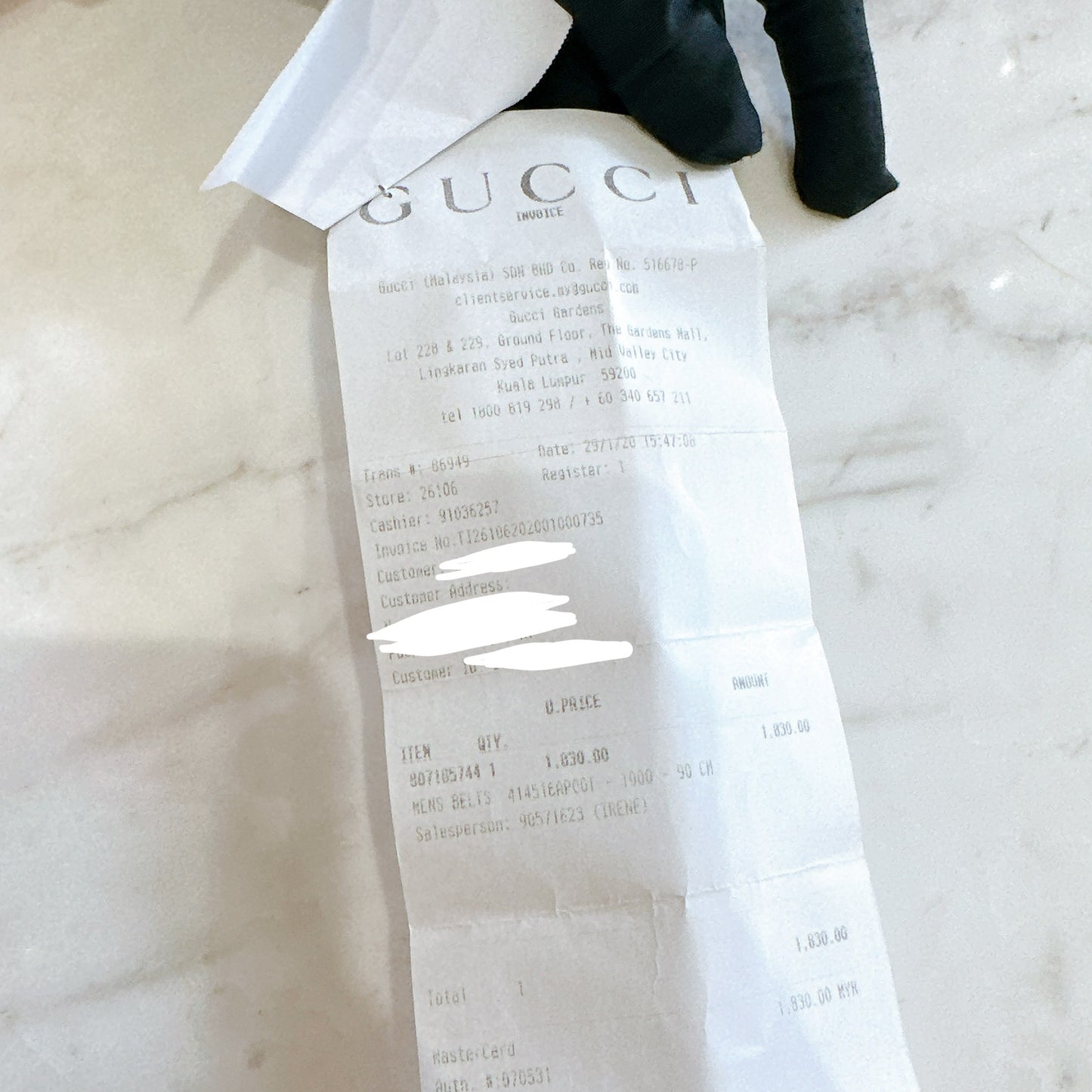 Gucci Marmont Belt in Black