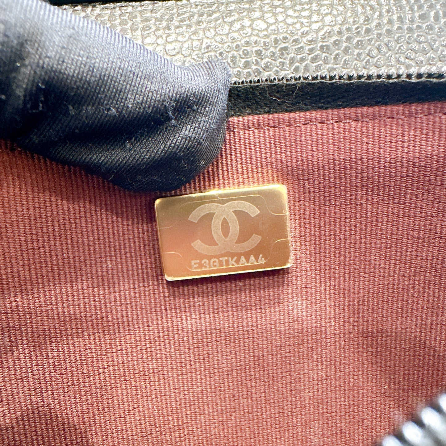 Chanel Caviar CC Turnlock WOC in Black GHW