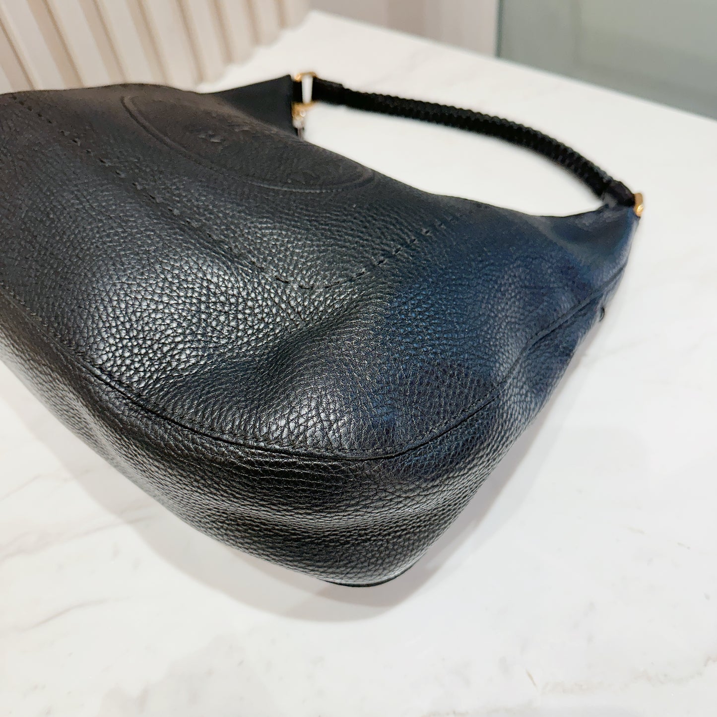Fendi Black Leather Tote Bag