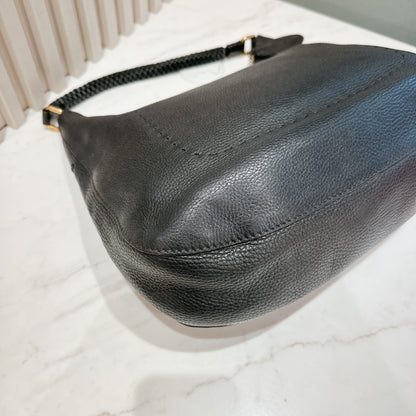 Fendi Black Leather Tote Bag