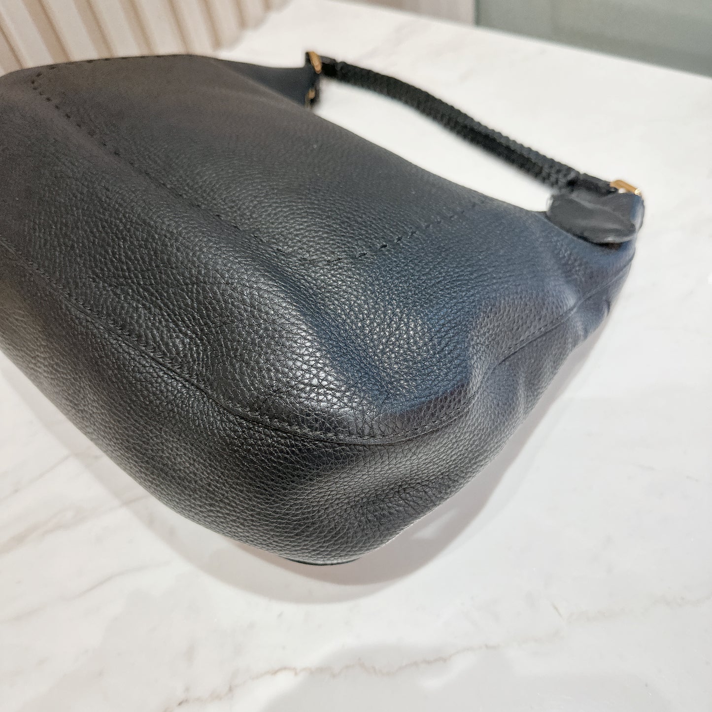 Fendi Black Leather Tote Bag