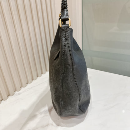 Fendi Black Leather Tote Bag