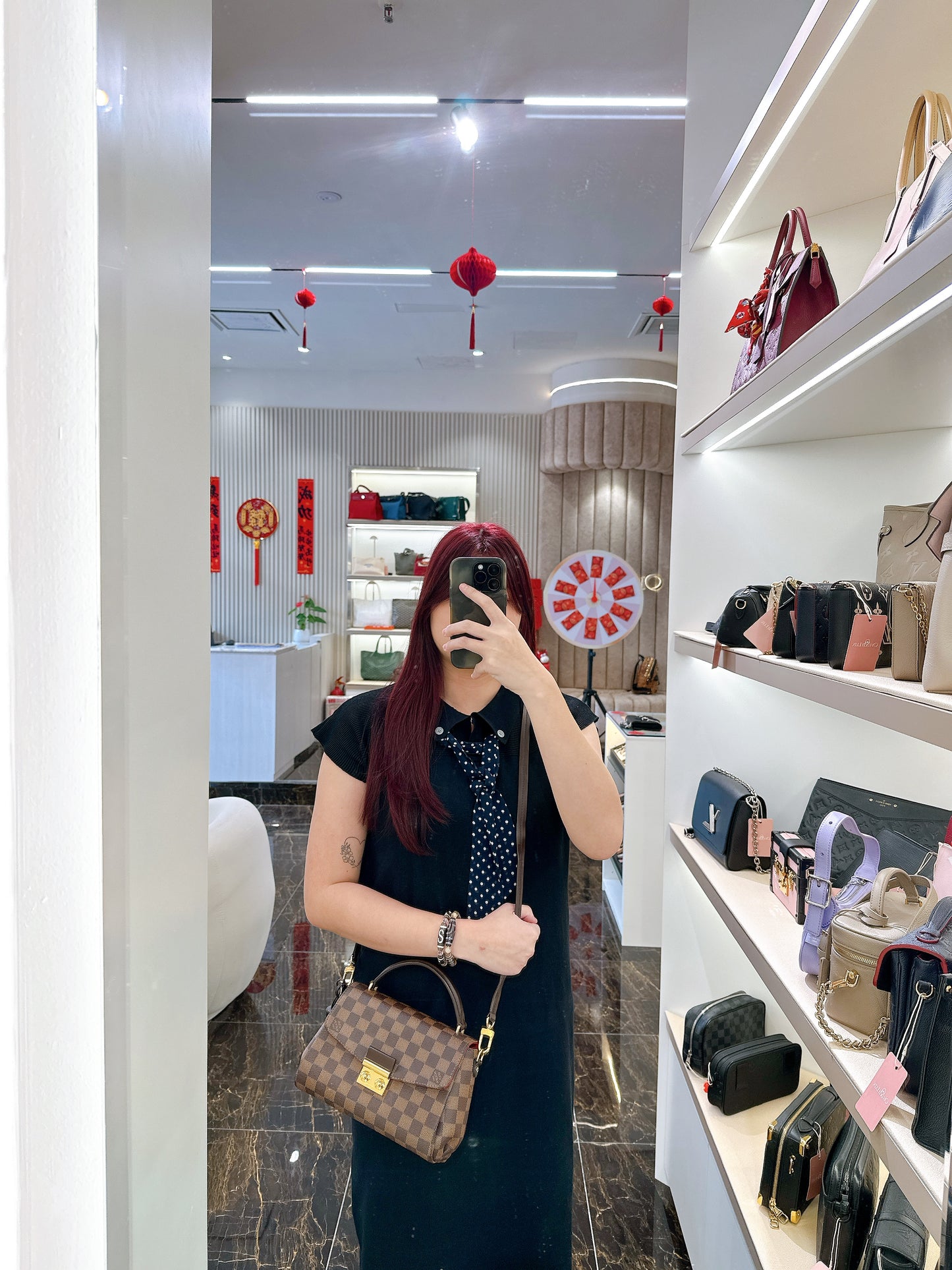 LV Damier Ebene Croisette