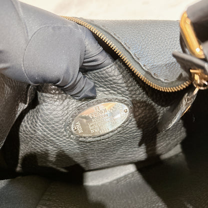 Fendi Black Leather Tote Bag