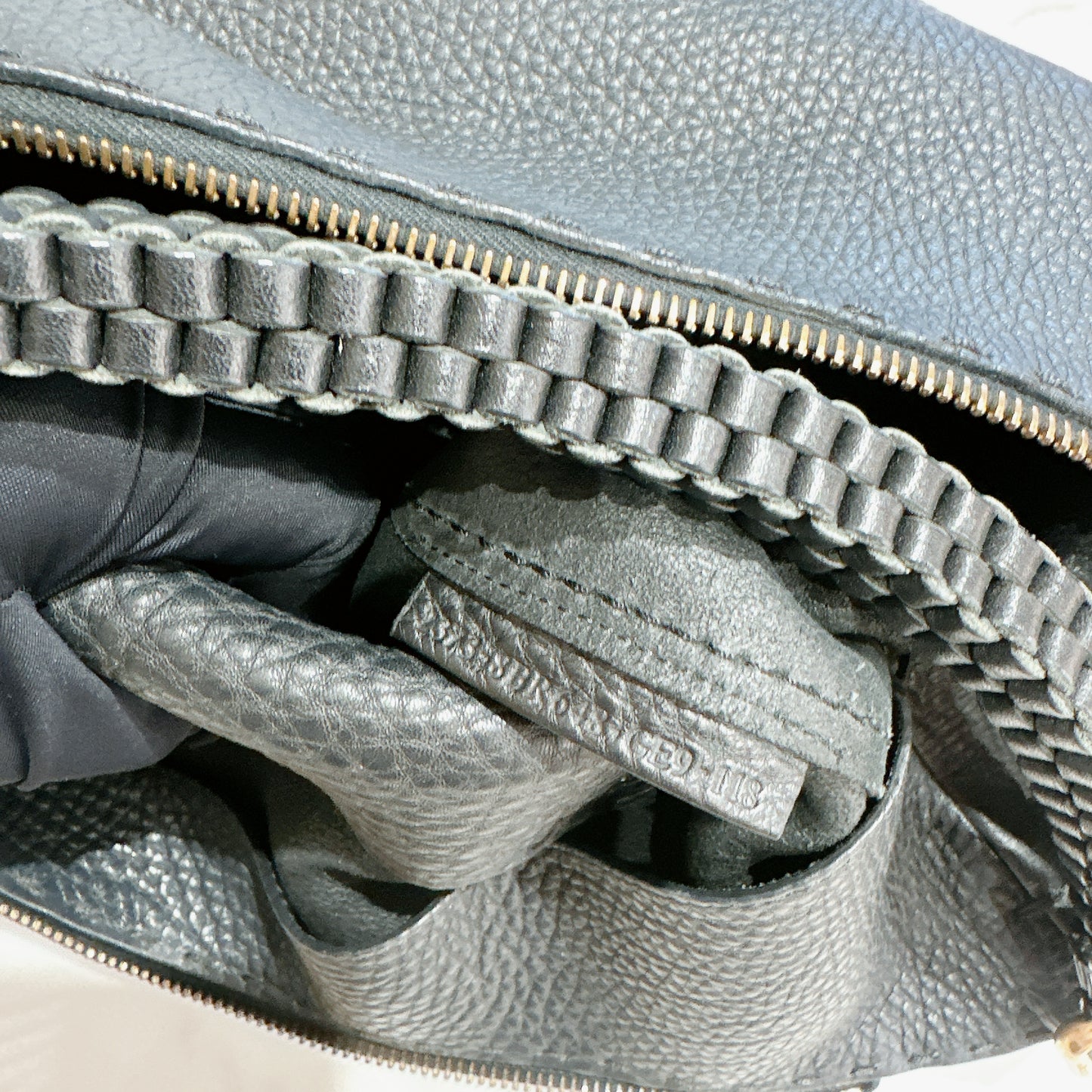 Fendi Black Leather Tote Bag