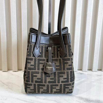 Fendi Origami Mini in Brown FF Jacquard