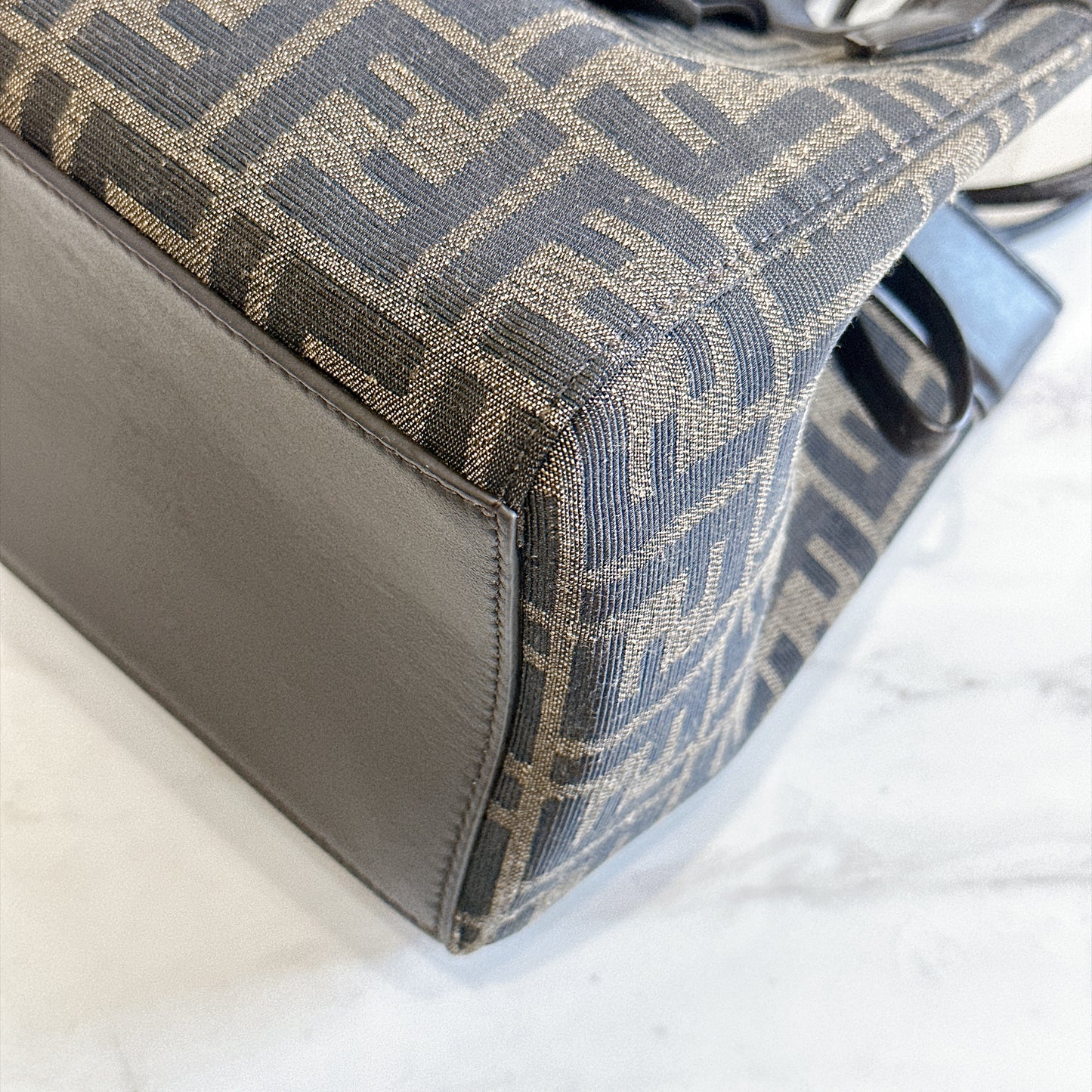 Fendi Origami Mini in Brown FF Jacquard