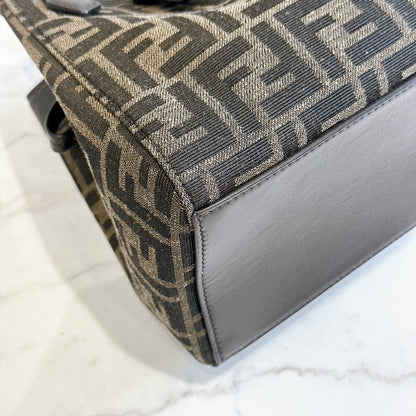 Fendi Origami Mini in Brown FF Jacquard