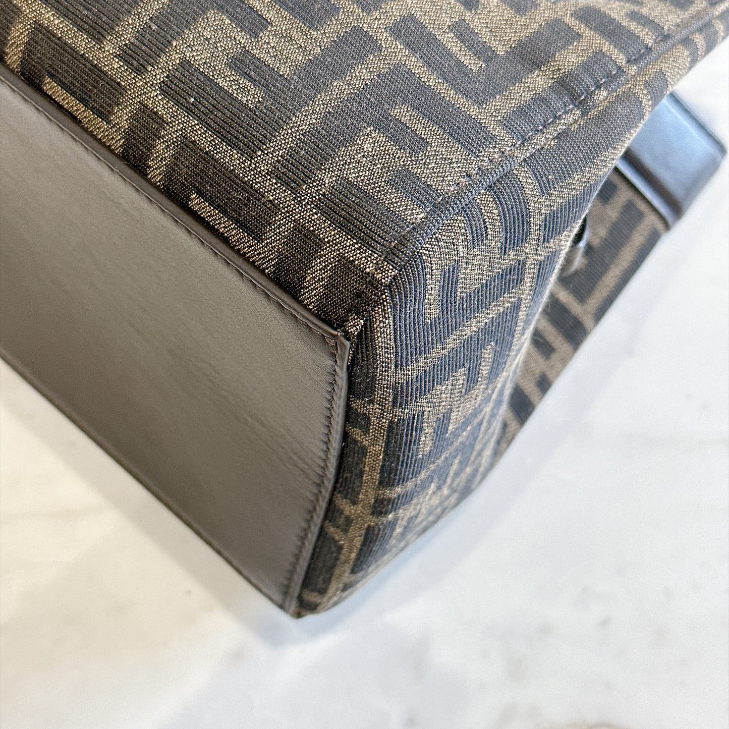 Fendi Origami Mini in Brown FF Jacquard