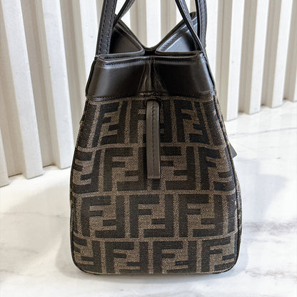 Fendi Origami Mini in Brown FF Jacquard