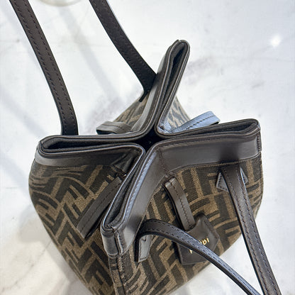 Fendi Origami Mini in Brown FF Jacquard