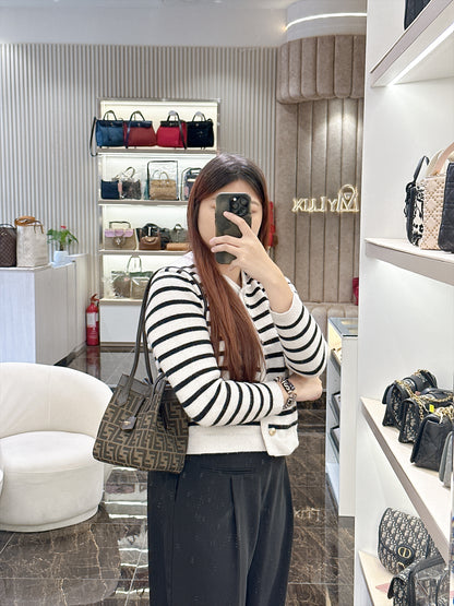 Fendi Origami Mini in Brown FF Jacquard