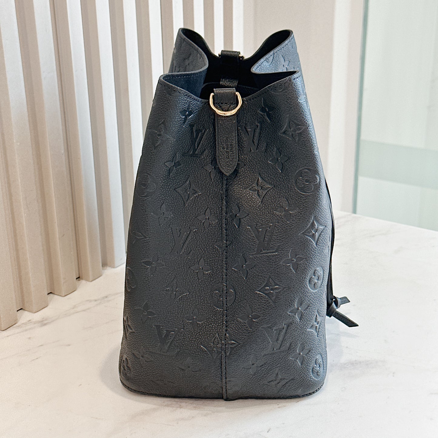 LV Neo Noe in Black Empreinte Leather