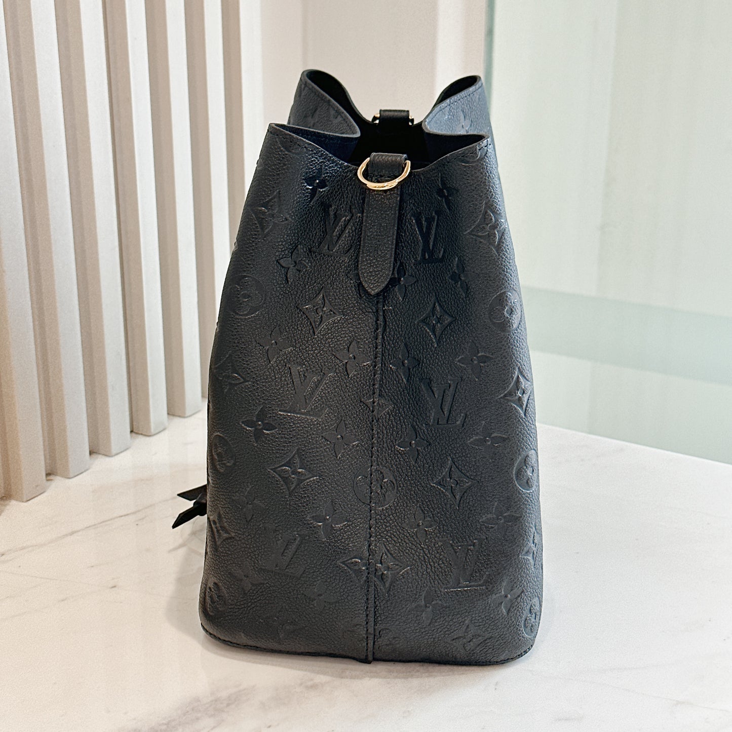 LV Neo Noe in Black Empreinte Leather