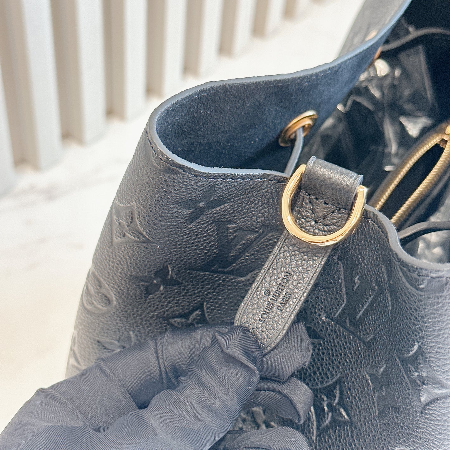LV Neo Noe in Black Empreinte Leather