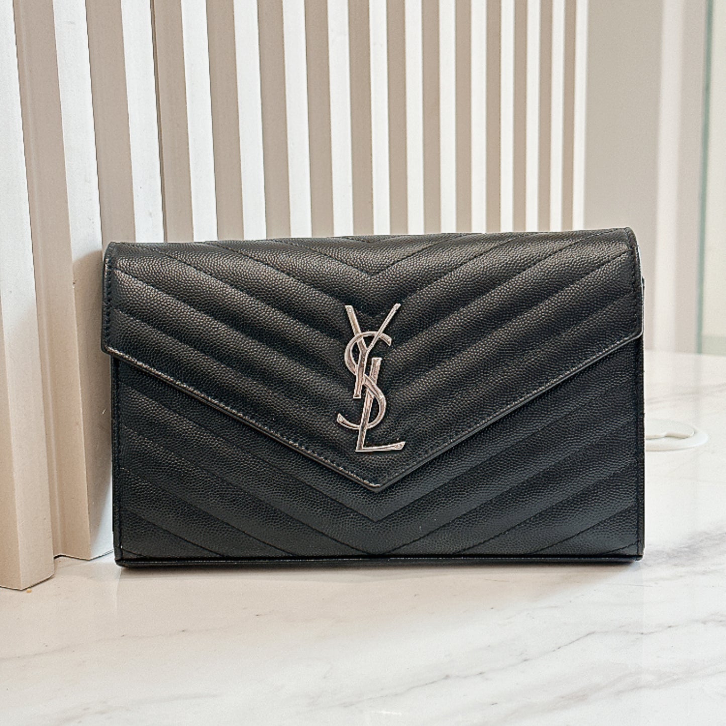 YSL Wallet On Chain In Black SHW