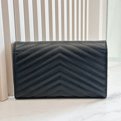 YSL Wallet On Chain In Black SHW