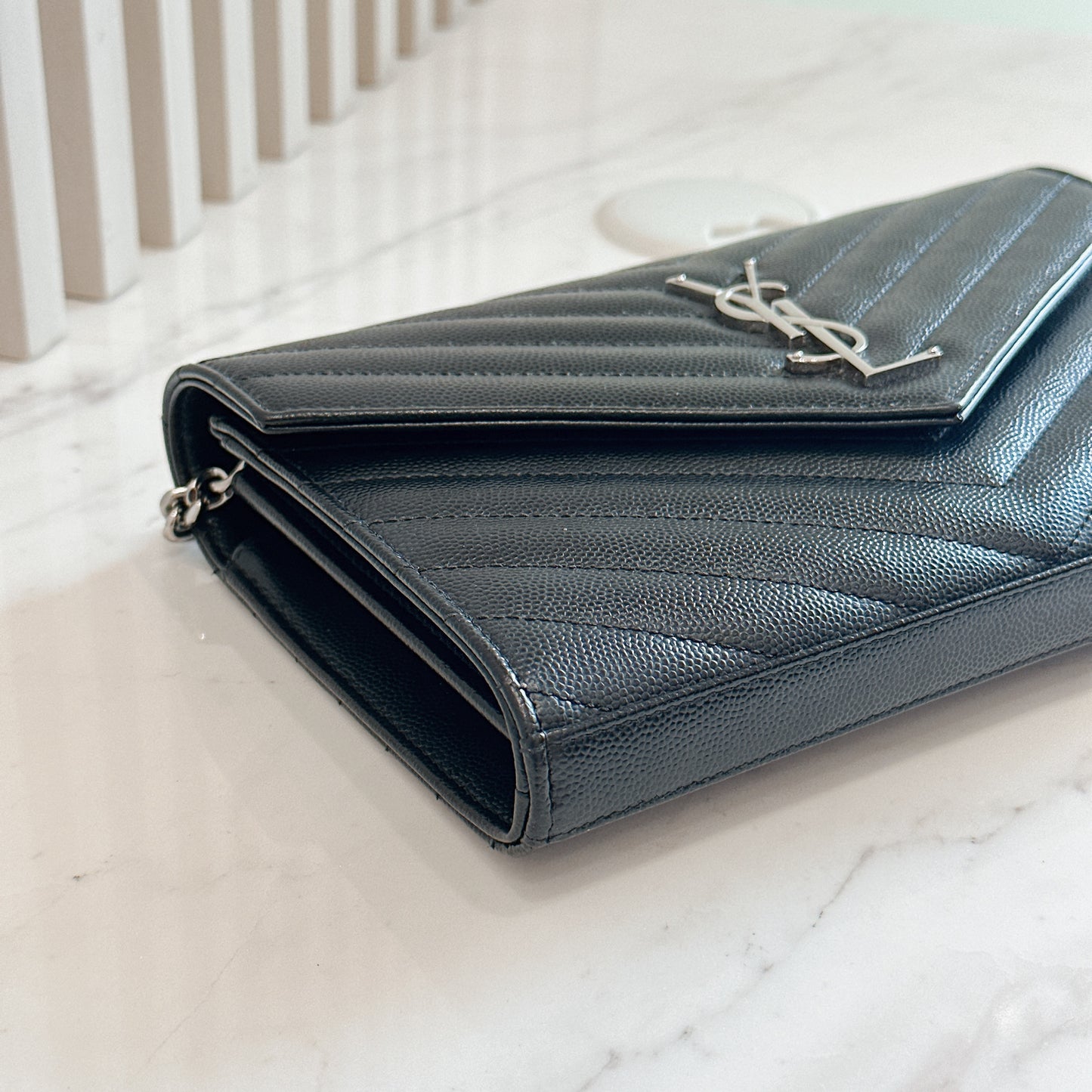 YSL Wallet On Chain In Black SHW
