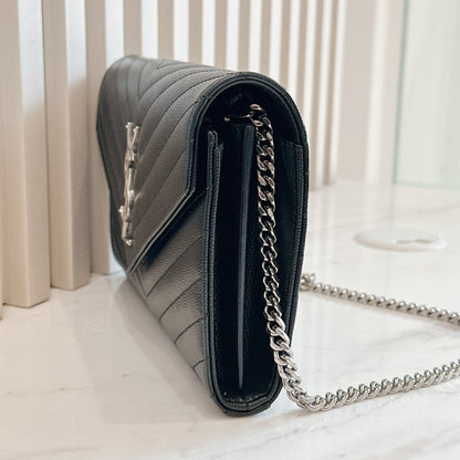 YSL Wallet On Chain In Black SHW