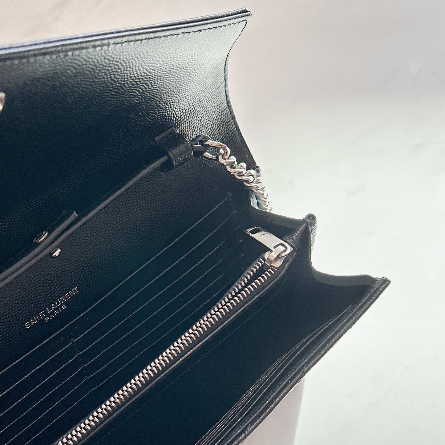 YSL Wallet On Chain In Black SHW