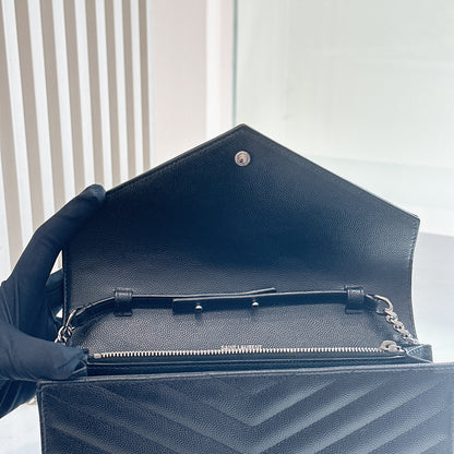 YSL Wallet On Chain In Black SHW