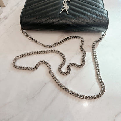 YSL Wallet On Chain In Black SHW