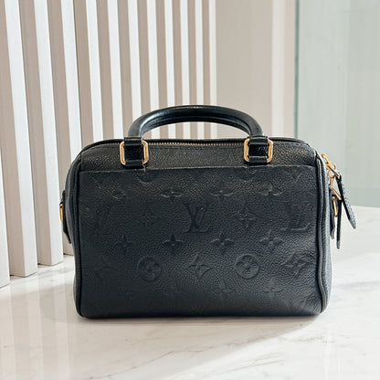 LV Speedy 20 in Monogram Black Empreinte Leather