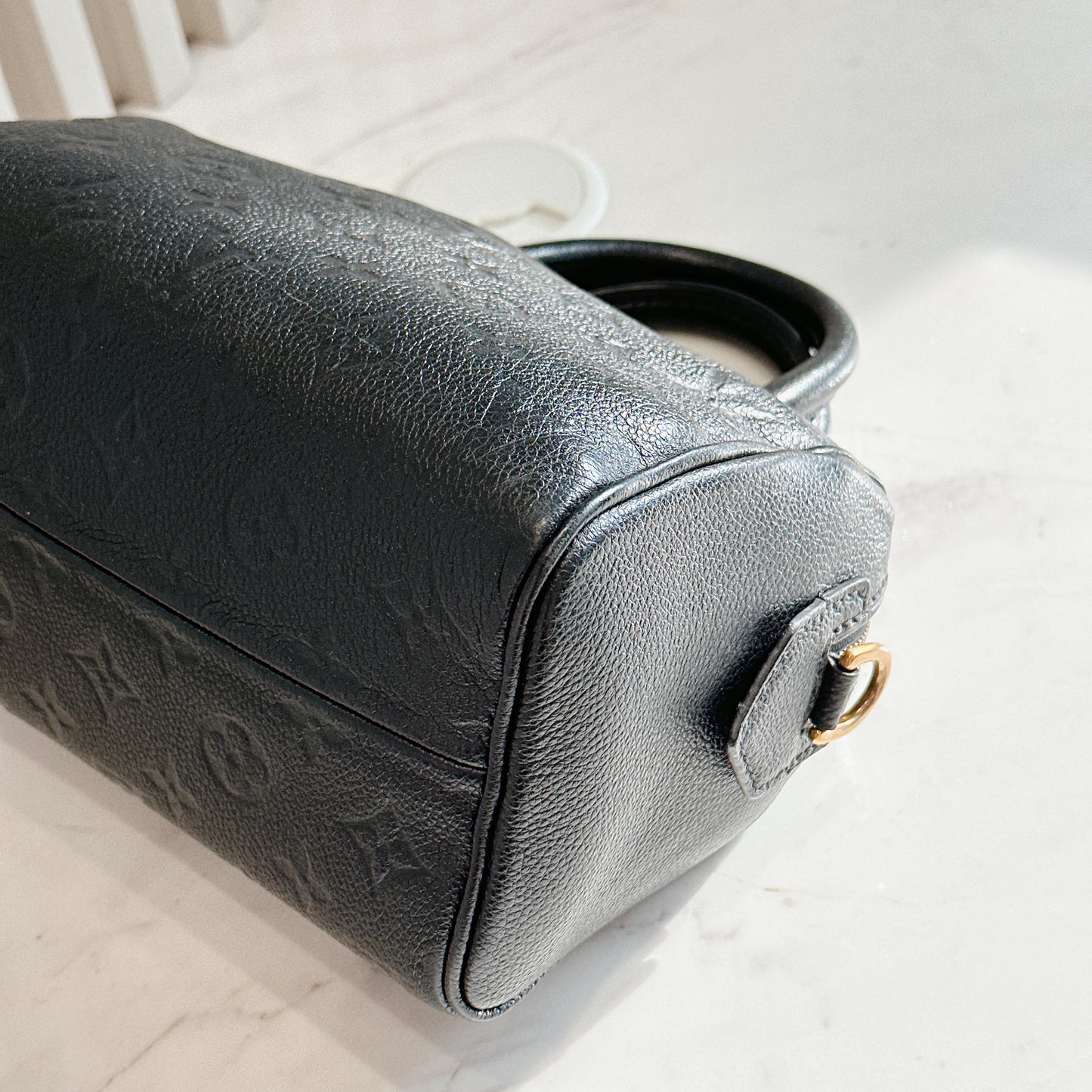 LV Speedy 20 in Monogram Black Empreinte Leather
