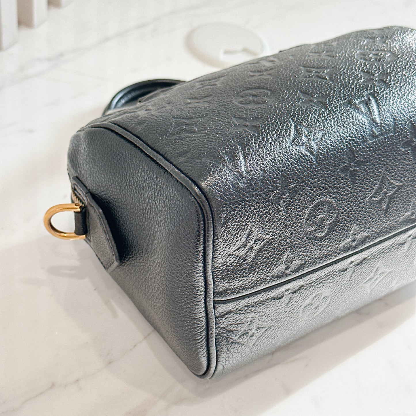 LV Speedy 20 in Monogram Black Empreinte Leather