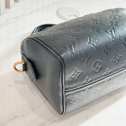 LV Speedy 20 in Monogram Black Empreinte Leather