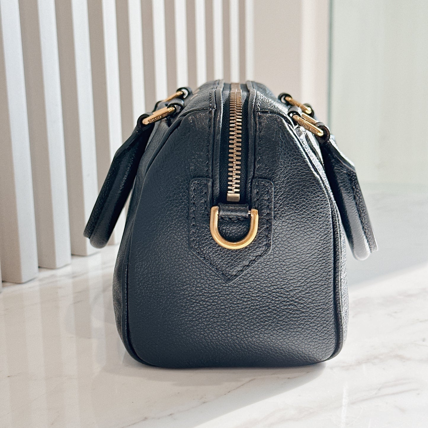LV Speedy 20 in Monogram Black Empreinte Leather