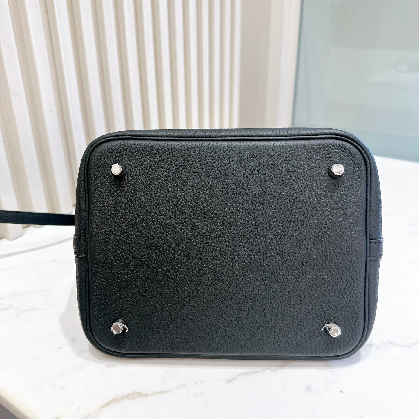 Hermes Picotin 22 Black In SHW