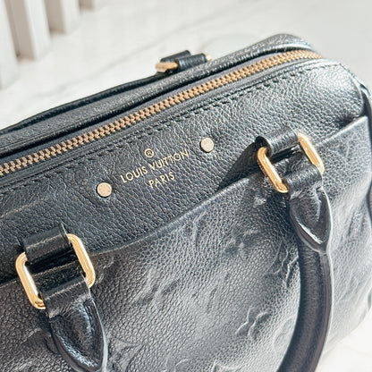 LV Speedy 20 in Monogram Black Empreinte Leather