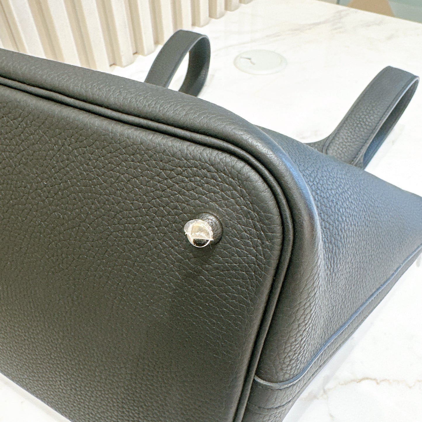 Hermes Picotin 22 Black In SHW