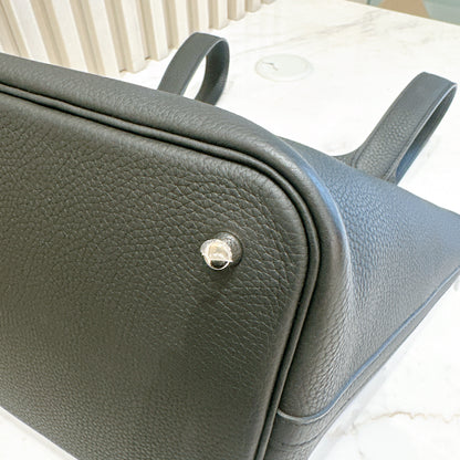 Hermes Picotin 22 Black In SHW