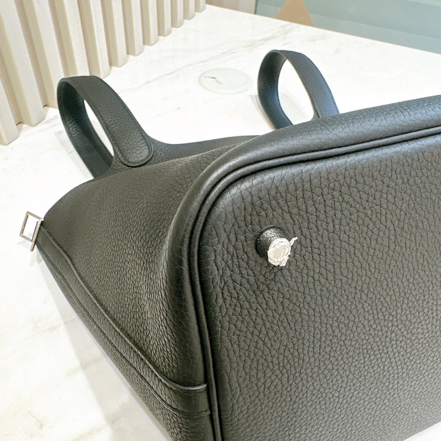 Hermes Picotin 22 Black In SHW
