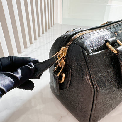 LV Speedy 20 in Monogram Black Empreinte Leather