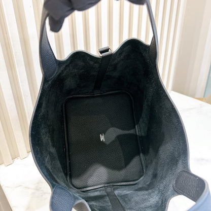 Hermes Picotin 22 Black In SHW
