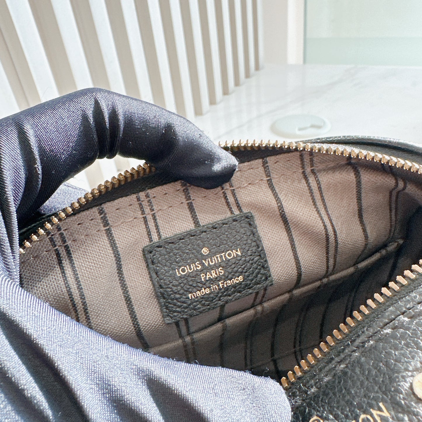 LV Speedy 20 in Monogram Black Empreinte Leather