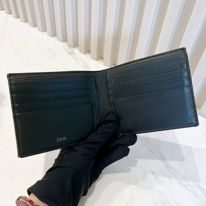Dior Black Oblique Jacquard Wallet