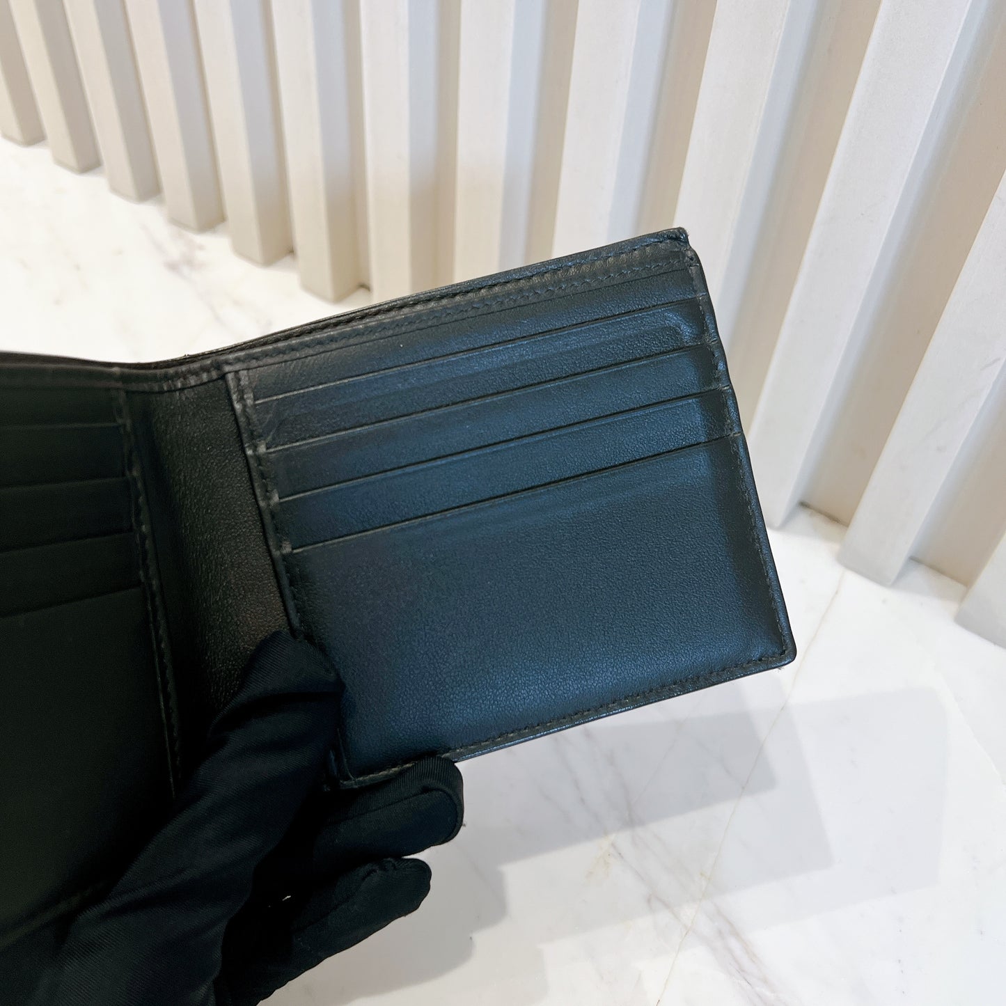 Dior Black Oblique Jacquard Wallet