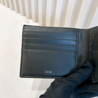 Dior Black Oblique Jacquard Wallet