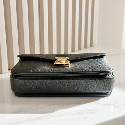 LV Metis East West In Black Empreinte Leather