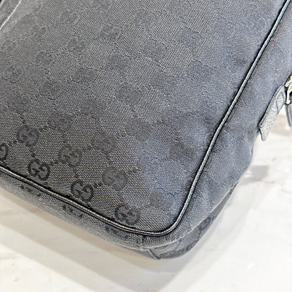 Gucci GG Canvas Crossbody Bag Black (Pig Skin)
