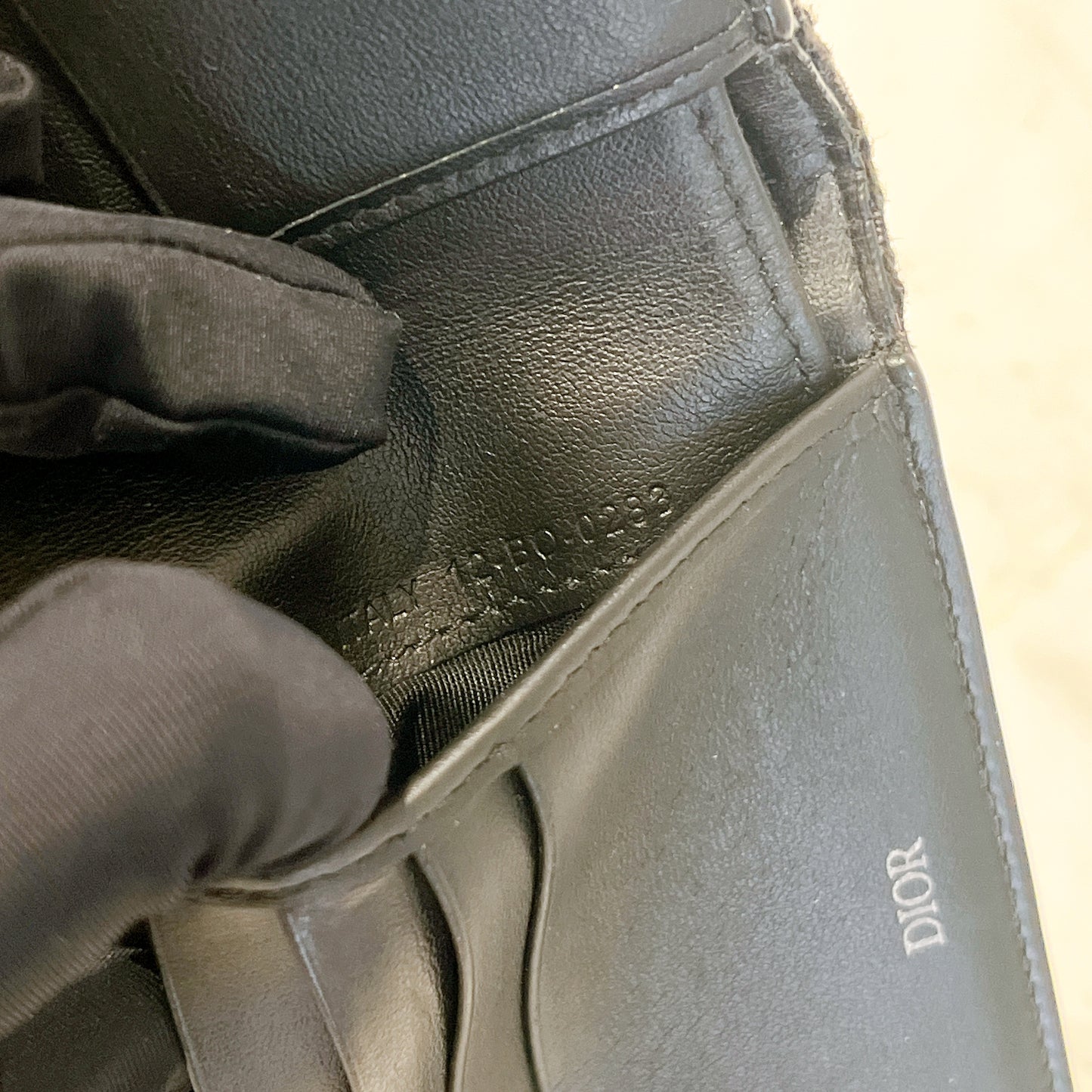 Dior Black Oblique Jacquard Wallet