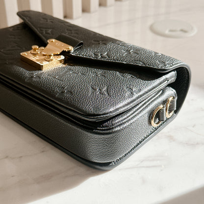 LV Metis East West In Black Empreinte Leather