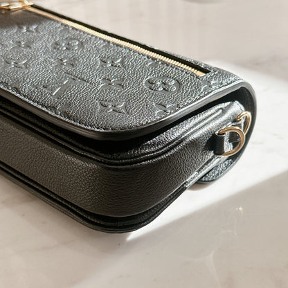 LV Metis East West In Black Empreinte Leather