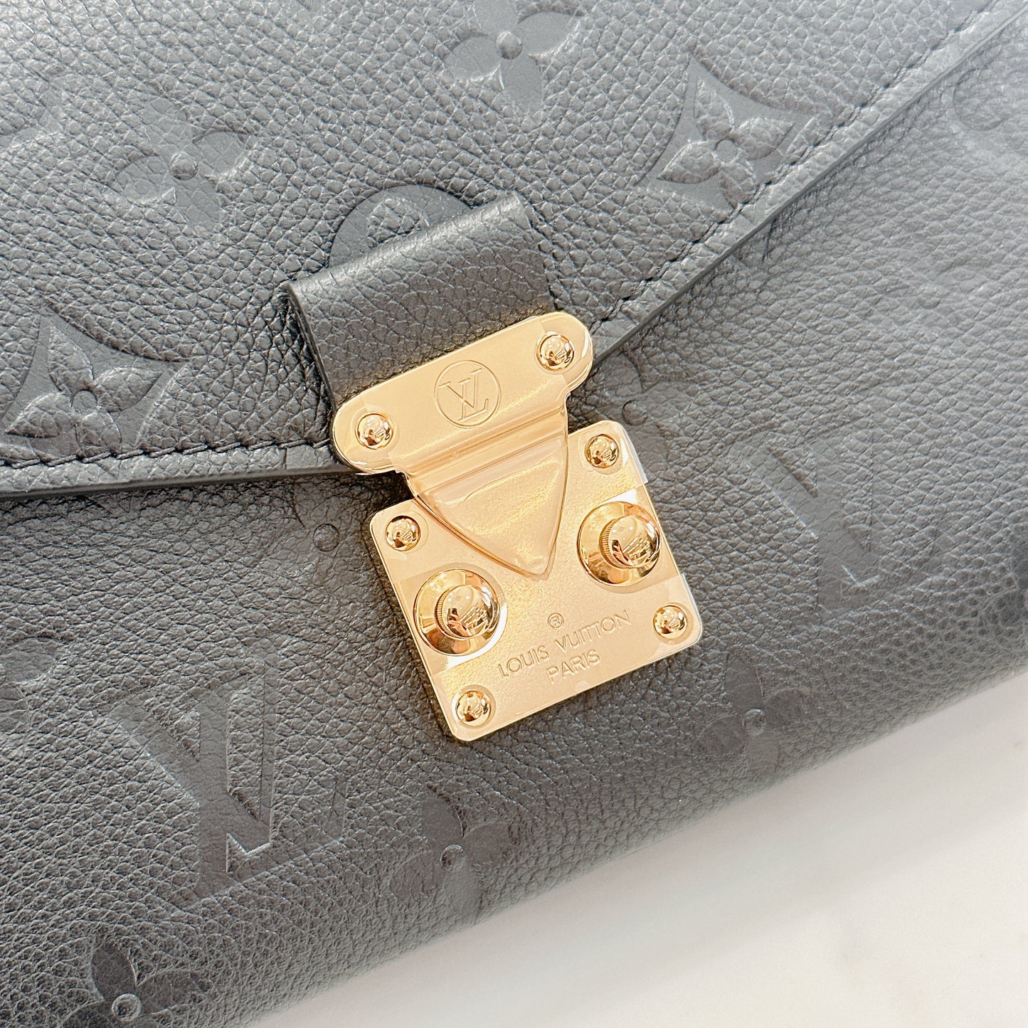 LV Metis East West In Black Empreinte Leather